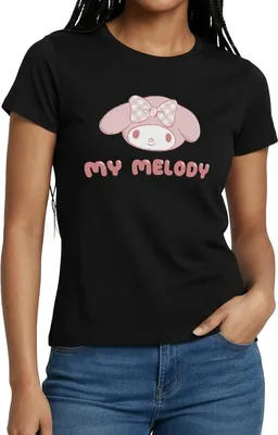 Produktbild von Spreadshirt My Melody Portrait Frauen T-Shirt, XXL, Schwarz