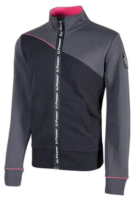 Image de Veste sweat U-Power Uranus, couleur : gris fuchsia, taille : XS