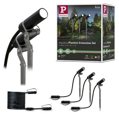 Produktbild von Paulmann Plug & Shine LED Gartenstrahler Plantini Erweiterungsset