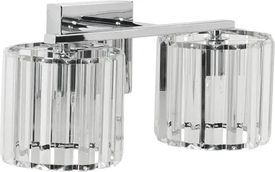 Produktbild von BELIANI Wandleuchte Gold Metallfuß Undurchsichtiger Glaslampenschirm Geometrische Form Modern