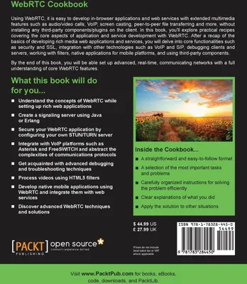 Produktbild von WebRTC Cookbook