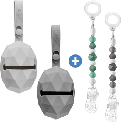 Produktbild von MiaMia 4-tlg. Schnuller-Zubehör-Set