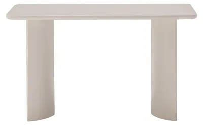 Produktbild von Schreibtisch mit geschwungenen Beinen - Beige - LORYNI