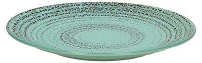 Imagen del producto de Plato plano Pomax Kusama, porcelana, color aguamarina, diámetro 26,5 cm