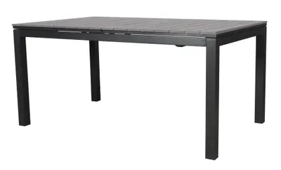Image de Dory Table de jardin avec 2 plateaux supplémentaires L 160x260 cm, noir/gris.