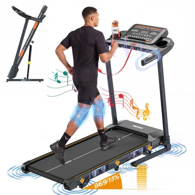 Produktbild von Kehot Laufband 1-12 km/h, Bluetooth, LED-Display, bis 180 kg