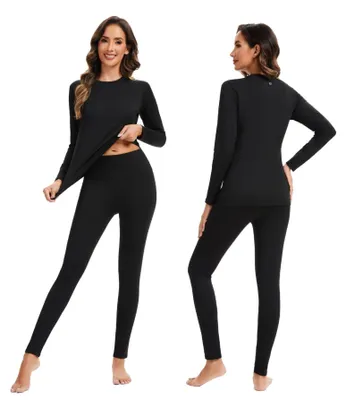 Produktbild von Damen Thermo Unterwäsche Set mit Fleece-Futter für den Winter
