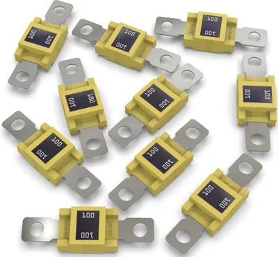 Produktbild von 10x AUPROTEC Mega Hochstromsicherung 100A Schraubsicherung gelb