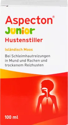 Produktbild von Aspecton Junior Hustenstiller Isländisch Moos Saft, 100 ml Lösung