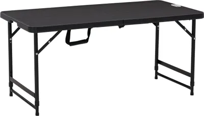 Produktbild von Outsunny Gartentisch, Höhenverstellbarer Klapptisch für 4 Personen 118x60x74 cm