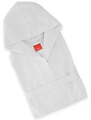 Productafbeelding van Gabel badjas met capuchon, kleur wit, maat M