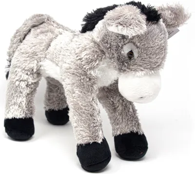 Image de Cornelissen - Doudou - âne gris - 34 cm