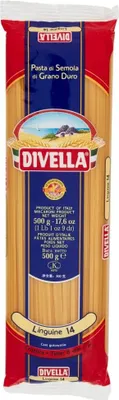 Produktbild von 36x Divella Linguine N. 14 Hartweizengrieß Pasta Italienische Nudeln 500g Packung + Italian Gourmet Polpa di Pomodoro 400g Dose
