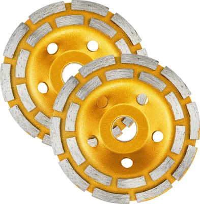 Produktbild von Diamantschleiftopf 125 mm Schleifteller 2 Stück Topfscheibe Beton Segment