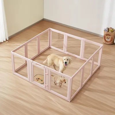 Zdjęcie produktu dla Vevor Kojec Dla Szczeniąt Xl 1540X1500X600 Mm Przezroczysty Solidny