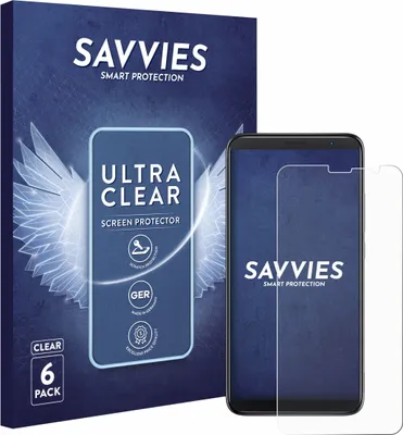 Produktbild von 6x Für TCL 403 Schutzfolie Savvies Displayschutz Display Schutz Folie Klar Transparent