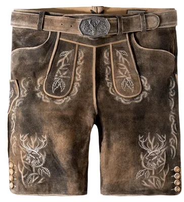 Productafbeelding van Stockerpoint Heren lederen broek Lee I, maat 44-60. Comfortabele traditionele broek van hoogwaardig leer