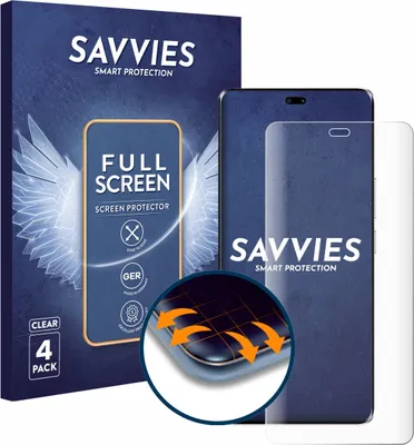 Produktbild von 4x Savvies Fullscreen Schutzfolie für Honor Magic 7 Lite Displayschutz Folie Fullcover Klar Transparent