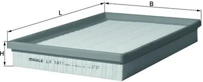 Image de Filtre à air MAHLE ORIGINAL LX 1811
