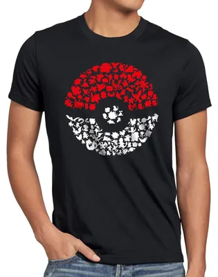 Produktbild von A.N.T. Fang sie alle Herren T-Shirt poke ball monster spiel online