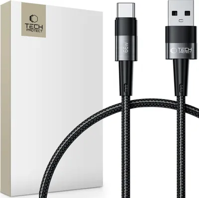 Obrázok produktu pre Tech-Protect Ultraboost Typ-C Kábel 66W/6A 50Cm Šedý