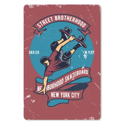 Produktbild von MuchoWow® Mauspad Mousepad Skateboard - Mann - Retro - Zitat 18x27 cm - Mousepads - Maus Mat - Pad - Mausunterlage