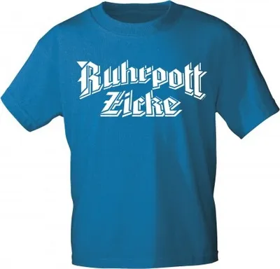 Produktbild von T-Shirt uni mit Aufdruck - RUHRPOTT ZICKE - 09715 - Gr. S - XXL Größe - M