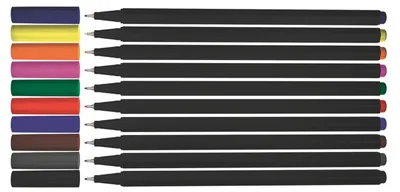 Produktbild von 50 (5x 10Stk) Stylex Feinliner Feinschreiber 0,4 mm