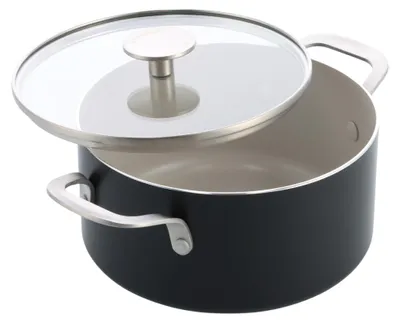 Immagine prodotto di Pentola da forno in alluminio KitchenAid con coperchio in vetro, 20 cm/3,11 L, rivestimento antiaderente in Vetroceramica senza PFAS