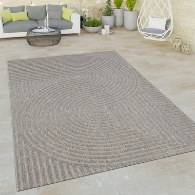 Immagine prodotto di Tappeto per esterni Scandinavo resistente alle intemperie Moderno e di facile manutenzione per interni ed esterni Dimensioni 120x170 cm