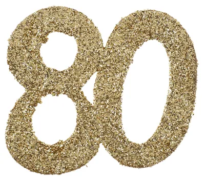 Produktbild von 6 Glitter-Konfetti Streudeko 80 gold