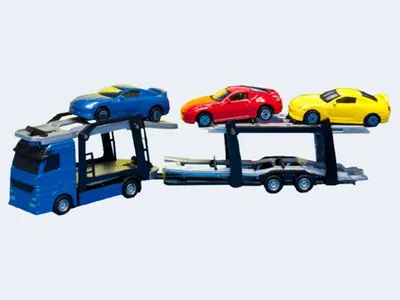 Produktbild von Autotransporter /3 Autos Met 1:60 25cm 2f srt.