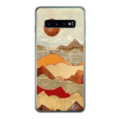 Produktbild von MuchoWow® Handyhülle Schutzhülle Hülle für Samsung Galaxy S10 Vintage - Zeitung - Marmor Silikon Softcase Handy Hülle - Handytasche