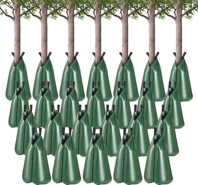 Produktbild von Baumbewässerungstasche, 25er-Pack, 20 Gallonen, langsam freisetzende Baumbewässerungstasche, langlebig