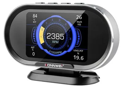 Produktbild von Anzeige Konnwei KW206, OBD2, LCD-HUD-Bildschirm 3,2 Zoll, 0-100-Test, 92 angezeigte Daten, Fehleranzeige/-löschung, automatische Helligkeit, Auto-Sleep
