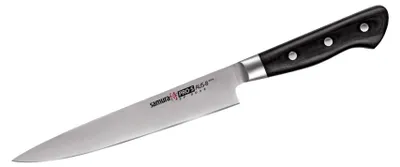 Image de Couteau à trancher Samura Pro-S, acier inoxydable AUS-8, 34,7 cm, argent/noir