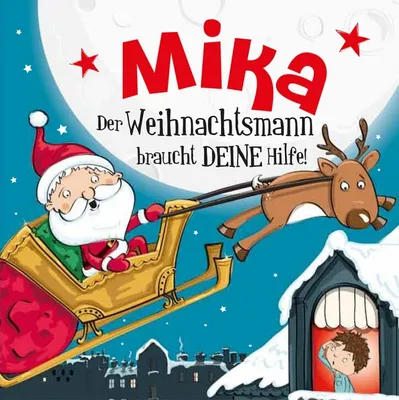 Produktbild von Namens-Weihnachtsbuch - Deine persönliche Weihnachtsgeschichte mit Namen Mika