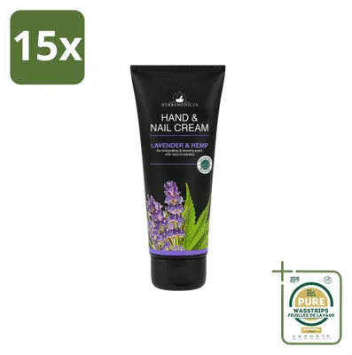 Produktbild von 15 x Herbamedicus Handcreme Lavendel - 75 ml - Vorratspackung - 15 Stücke