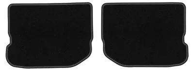 Obrázok produktu pre Zadné velurové koberce pre: Volkswagen Golf IV 1997-2003 (hatchback/kombi) – 2 ks, čierne, na mieru – Wielganizator LUX