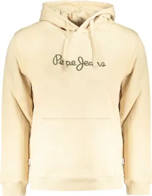 Produktbild von Beiges Herren-Sweatshirt aus Baumwolle mit Kapuze und Stickerei