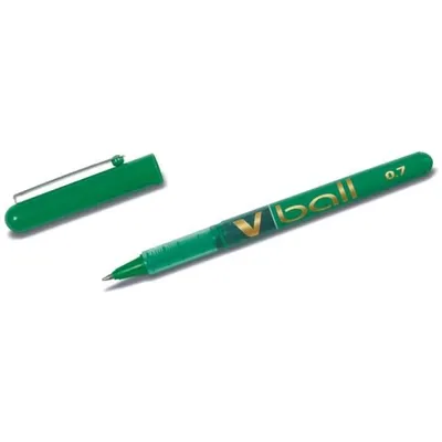 Obrázok produktu pre Pilot V-Ball, Jednoduchá prepisovačka, Zelená, Zelená, 0,7 mm, 0,4 mm, Stredná