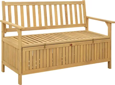 Obrázek produktu pro Úložná lavice s úložištěm 120 x 63 x 84 cm Masivní akácie