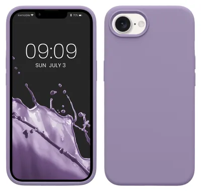 Produktbild von kwmobile Handyhülle für Apple iPhone 17e / iPhone 16e Hülle - Case Silikon - Kabelloses Laden - Schutzhülle Cover in Veilchen Lila