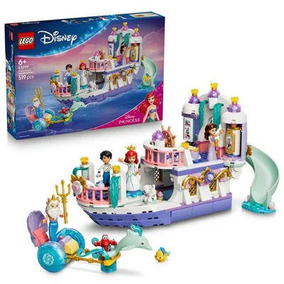 Zdjęcie produktu dla LEGO | Disney Princess 43299 Łódź ślubna Arielki – zabawka dla dzieci od 6 lat – dekoracja