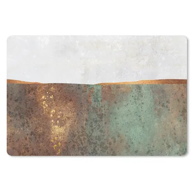 Produktbild von MuchoWow® Schreibtischunterlage Abstrakt - Luxus - Gold 60x40 cm - XXL Mauspad - Großes Mauspad