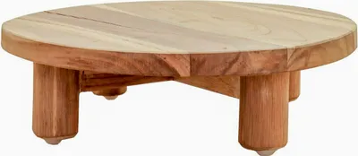 Produktbild von Podest rund 40 x 9 cmTeak-Holz natur