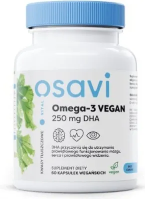 Productafbeelding van VoedingssupplementenOsavi Omega-3 Vegan 250 Mg Dha (60 capsules) 8412