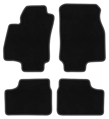 Obrázok produktu pre Velúrové autokoberce pre: Opel Astra G 1998-2009 (sedan/kombi/hatchback) – sada 4 ks, čierne, na mieru – Wielganizator BASIC