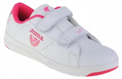 Image de Joma - Baskets pour enfants « W Play », cuir PP6465 (25,5 EU) (blanc/rose)