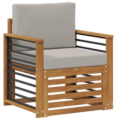 Produktbild von vidaXL Outdoor-Sofa Massives Akazienholz und Polyester Natur
